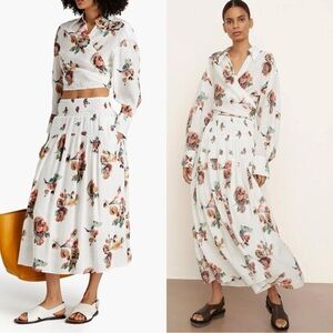 Vince Ikat 2 Piece Floral Skirt Set​​​